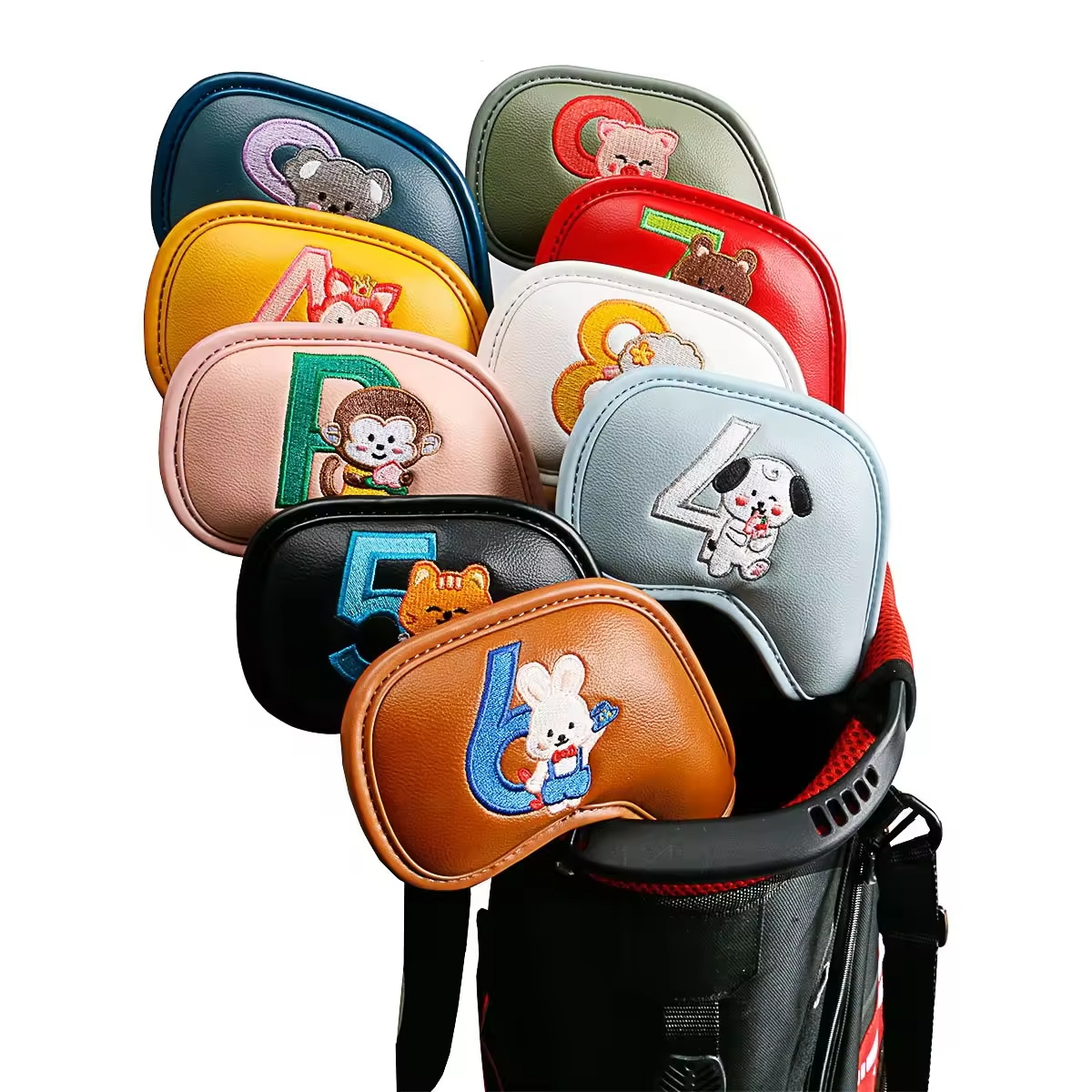 9Pcs Cute Cartoon Animal Golf  - Golf Equipment Nearby review and price