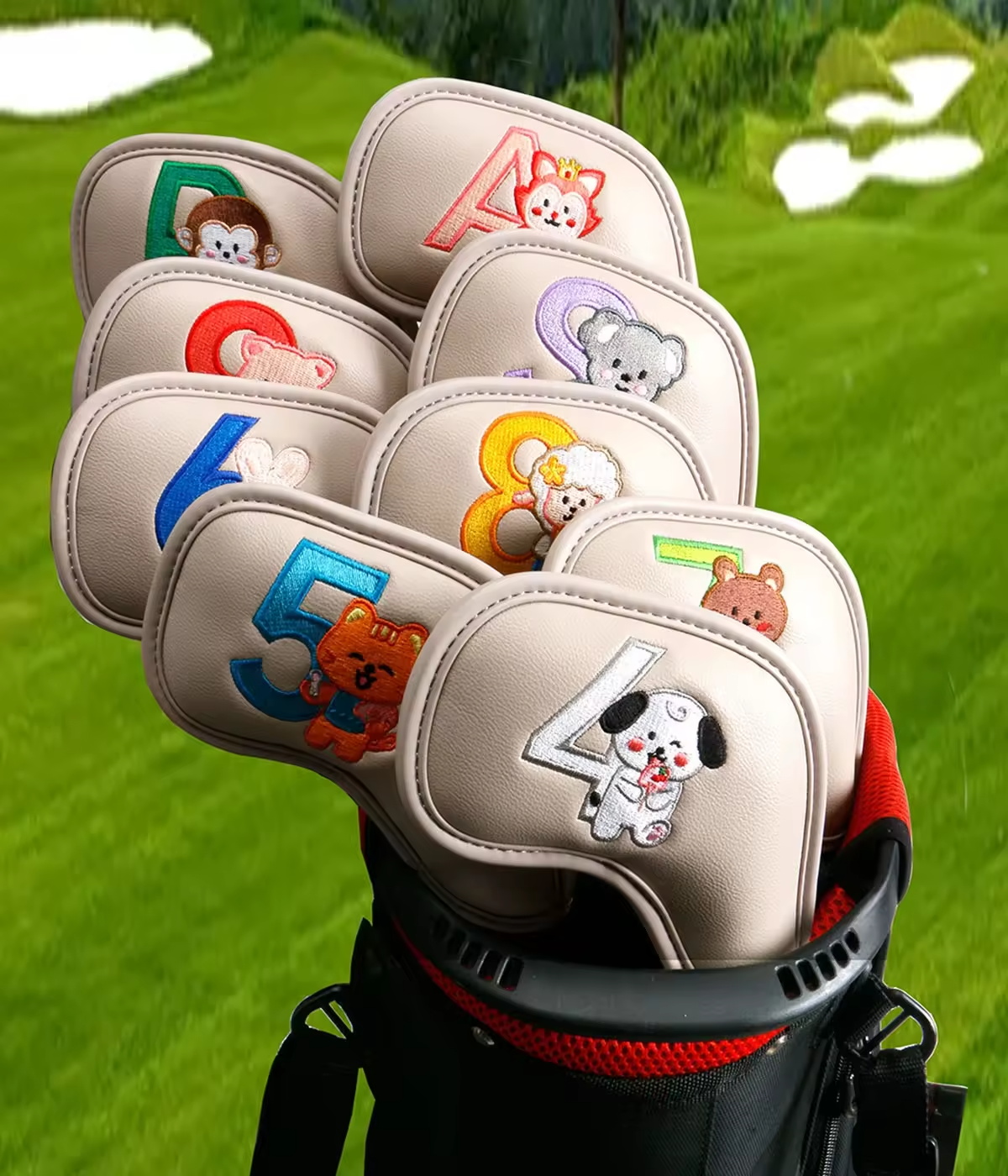 9Pcs Cute Cartoon Animal Golf  - Golf Equipment Nearby review and price
