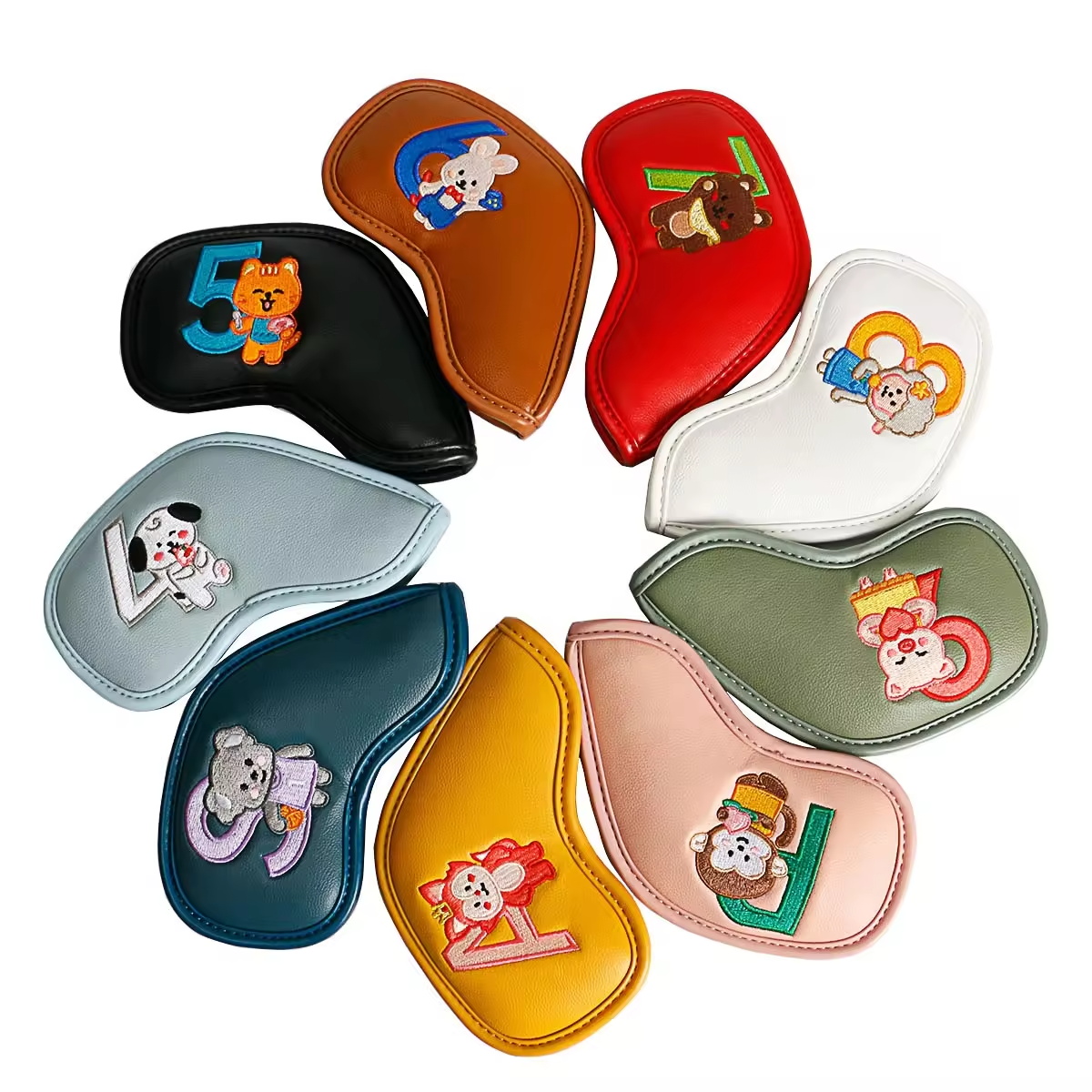 9Pcs Cute Cartoon Animal Golf  - Golf Equipment Nearby review and price