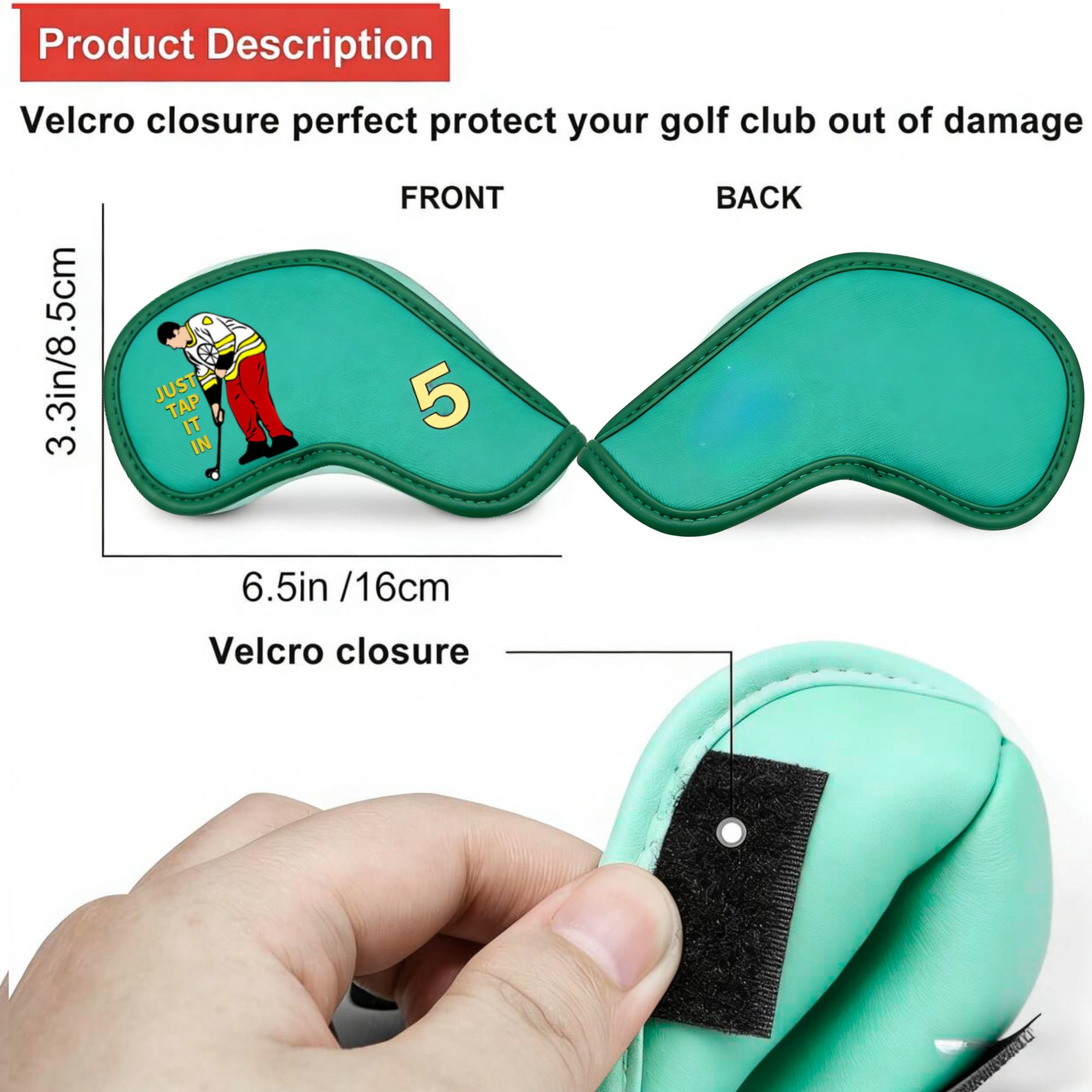 9 pcs Golf Iron Covers with Fu - Golf Equipment Nearby review and price