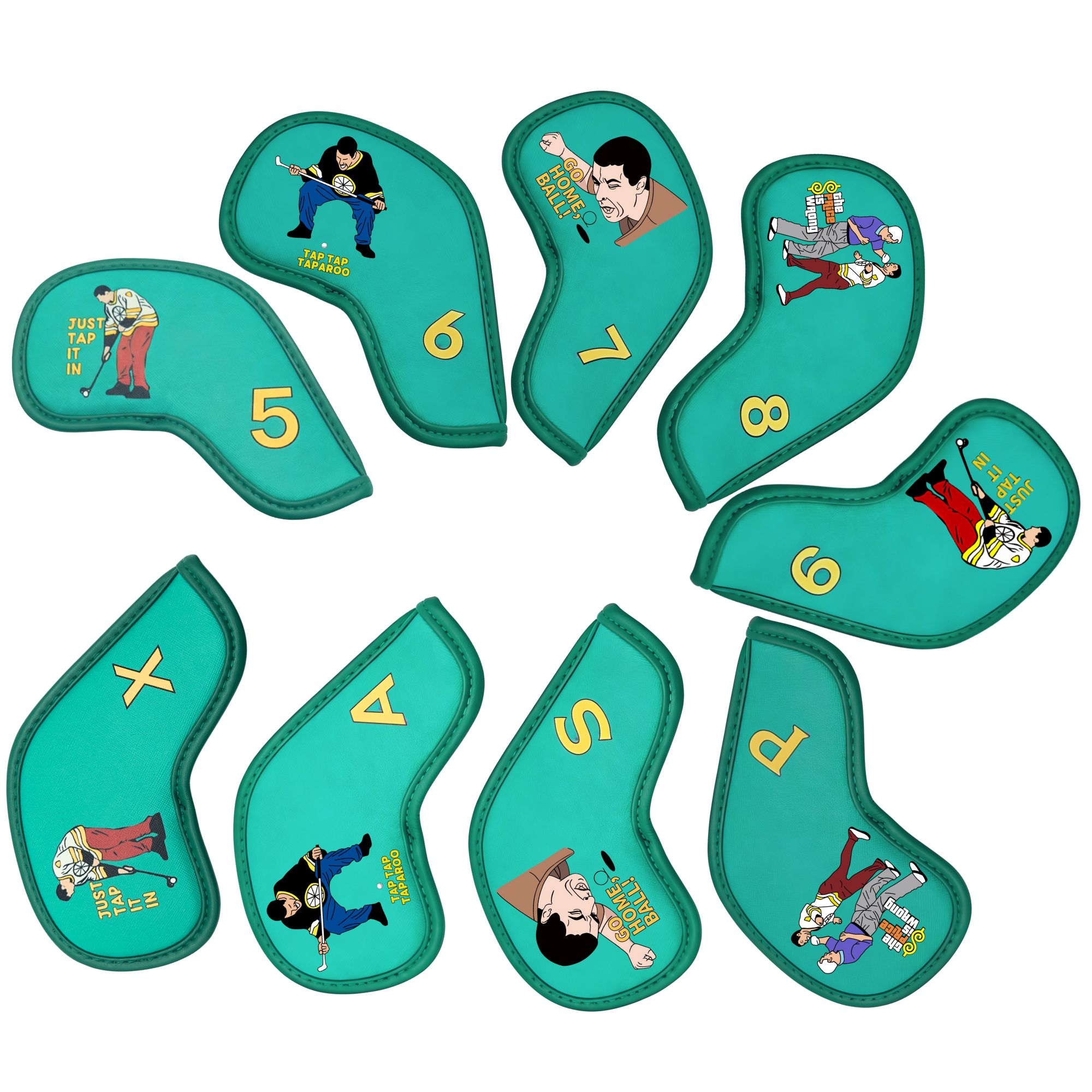 9 pcs Golf Iron Covers with Fu - Golf Equipment Nearby review and price