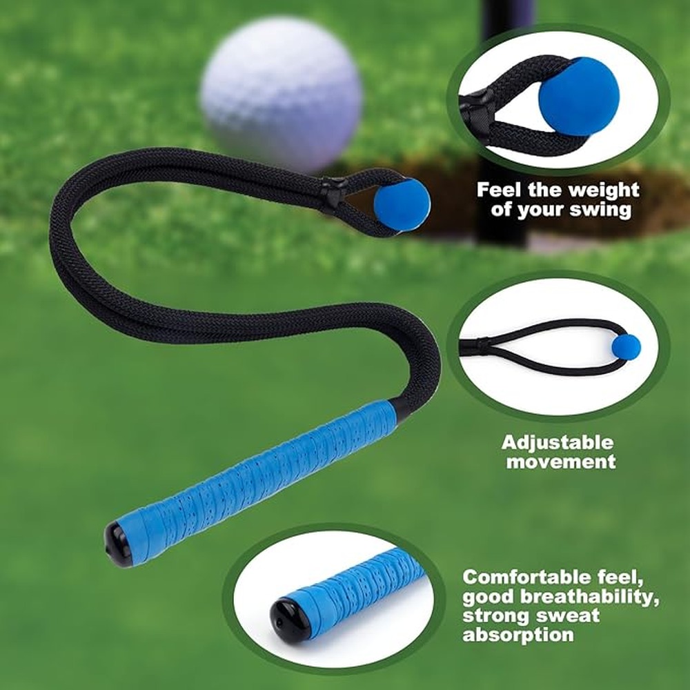 Golf Rope Swing Trainer Blue B - Golf Equipment Essentials review and price